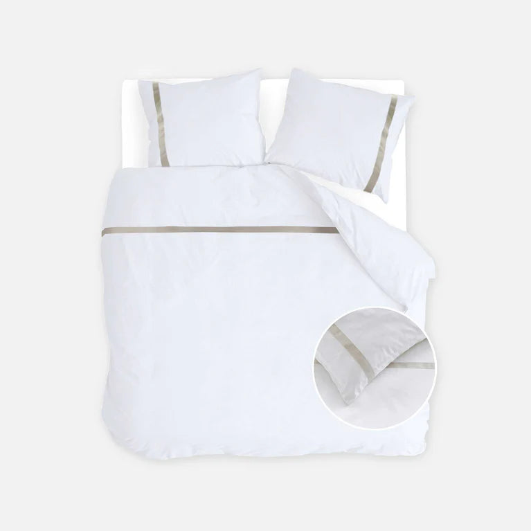 Walra Dekbedovertrek Timeless Chic - Wit - 100% Katoen