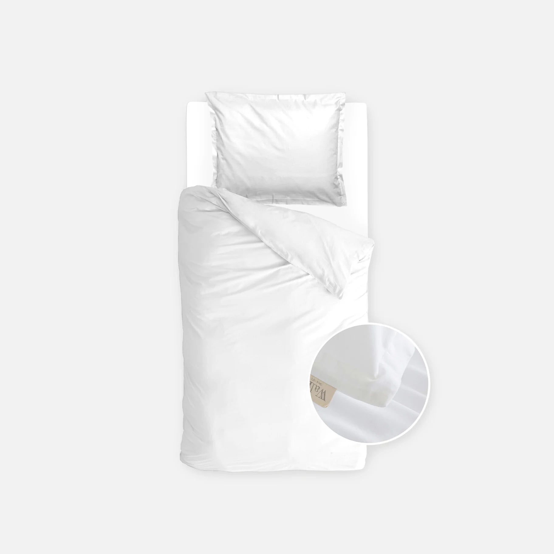 Walra Dekbedovertrek Vintage Satin - Wit - 100% Katoen Satijn