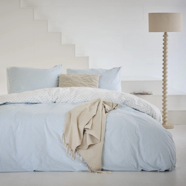 Walra Dekbedovertrek Warm Whispers - Blauw - 100% Flanel Katoen