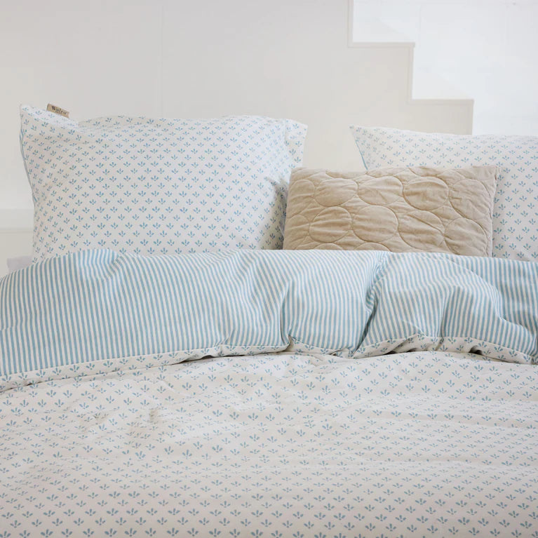 Walra Dekbedovertrek Warm Whispers - Blauw - 100% Flanel Katoen