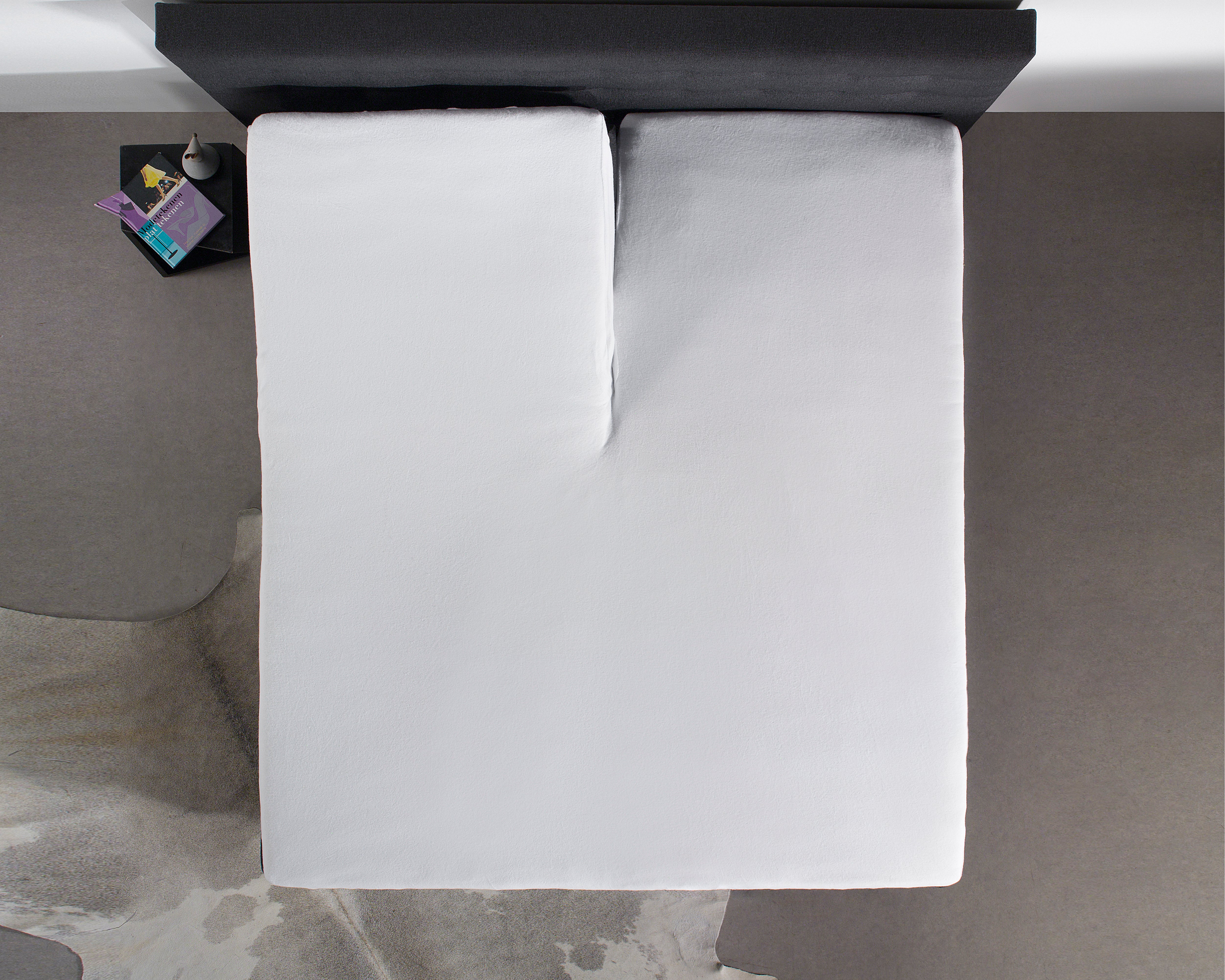 Waterdichte molton matrasbeschermer/Incontinentie Splittopper Hoeslaken - Waterdicht - Ademende TPU - Van zware jersey kwaliteit