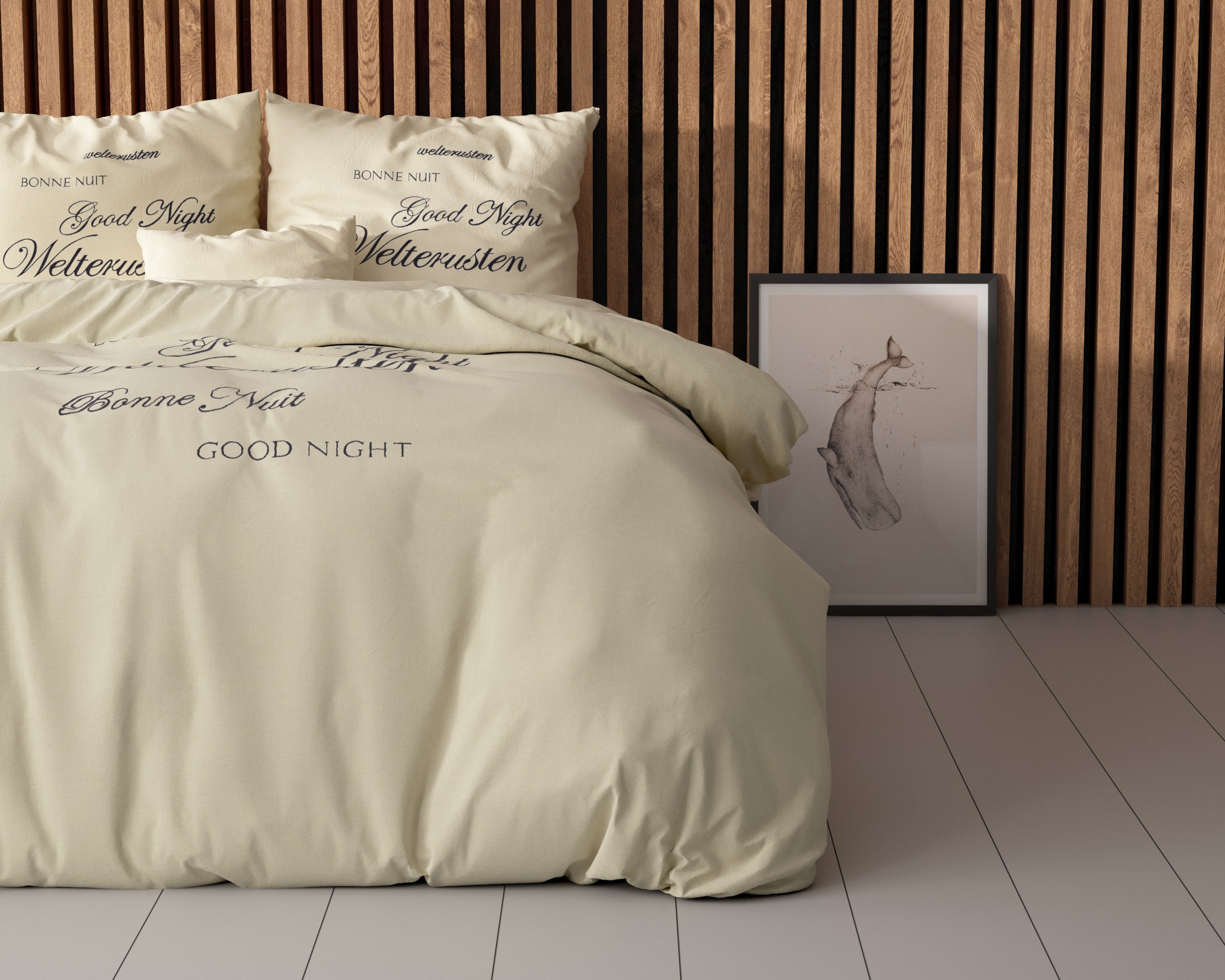 Welterusten Creme Dekbedovertrek