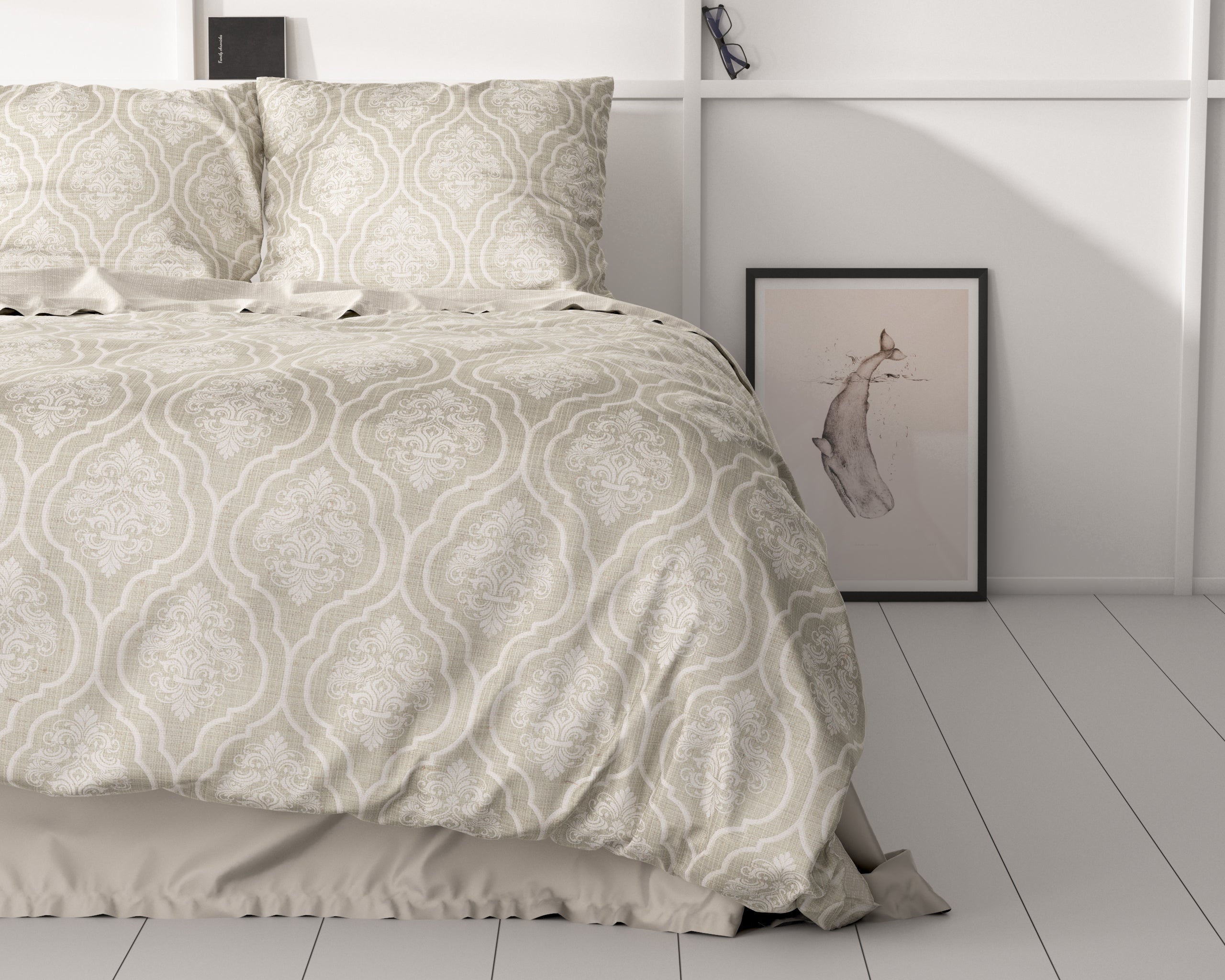 Yaco Zand Dekbedovertrek - Luxe Satijn - Hoge kwaliteit - Trendy prints