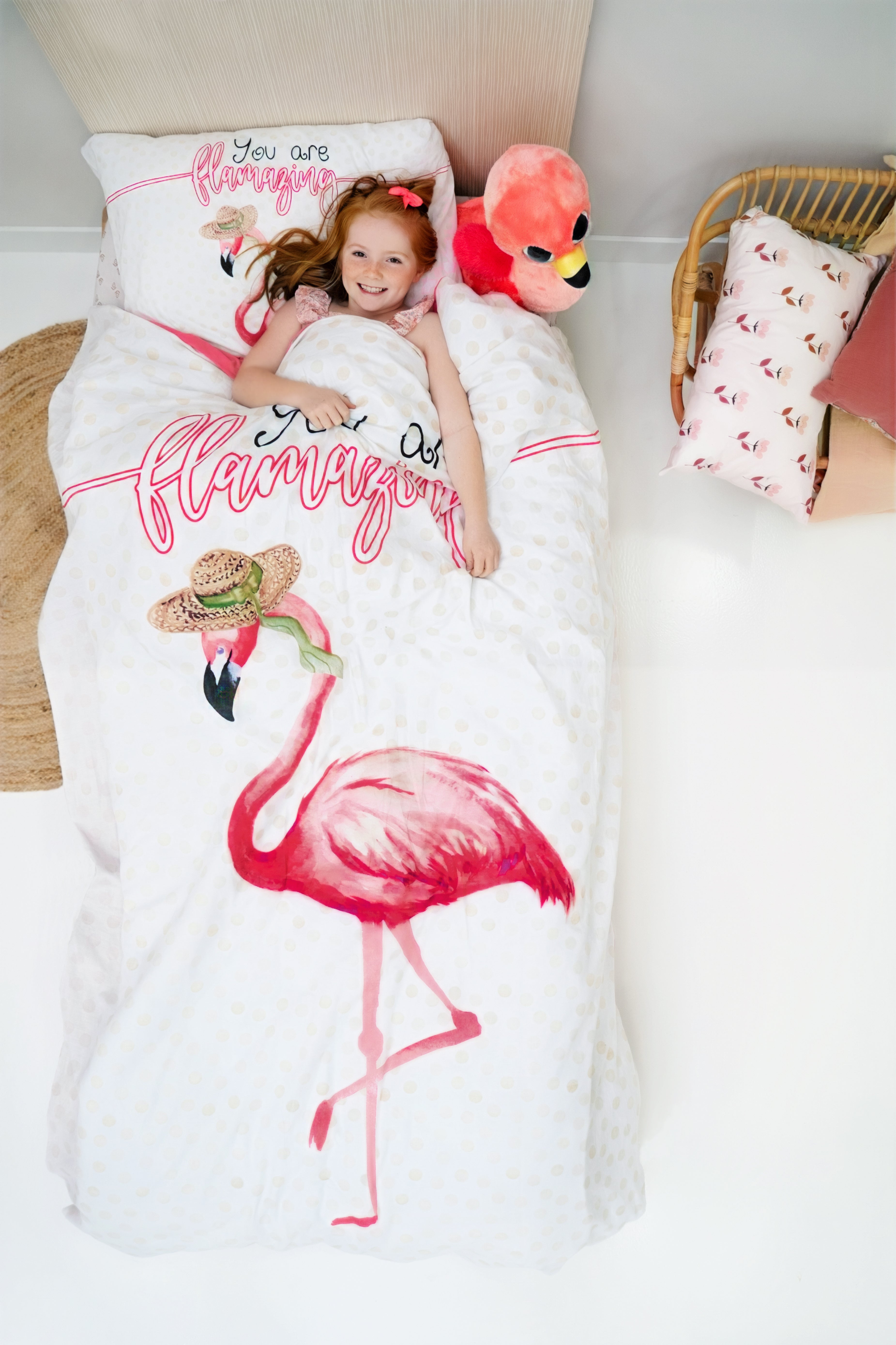 You are Flamazing Duvet Cover Pink