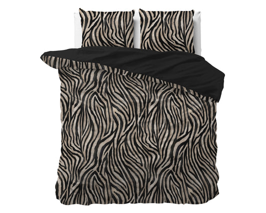 Zebra icon Dekbedovertrek Zwart - Kleurvast - Haarscherpe prints - Heerlijk zacht