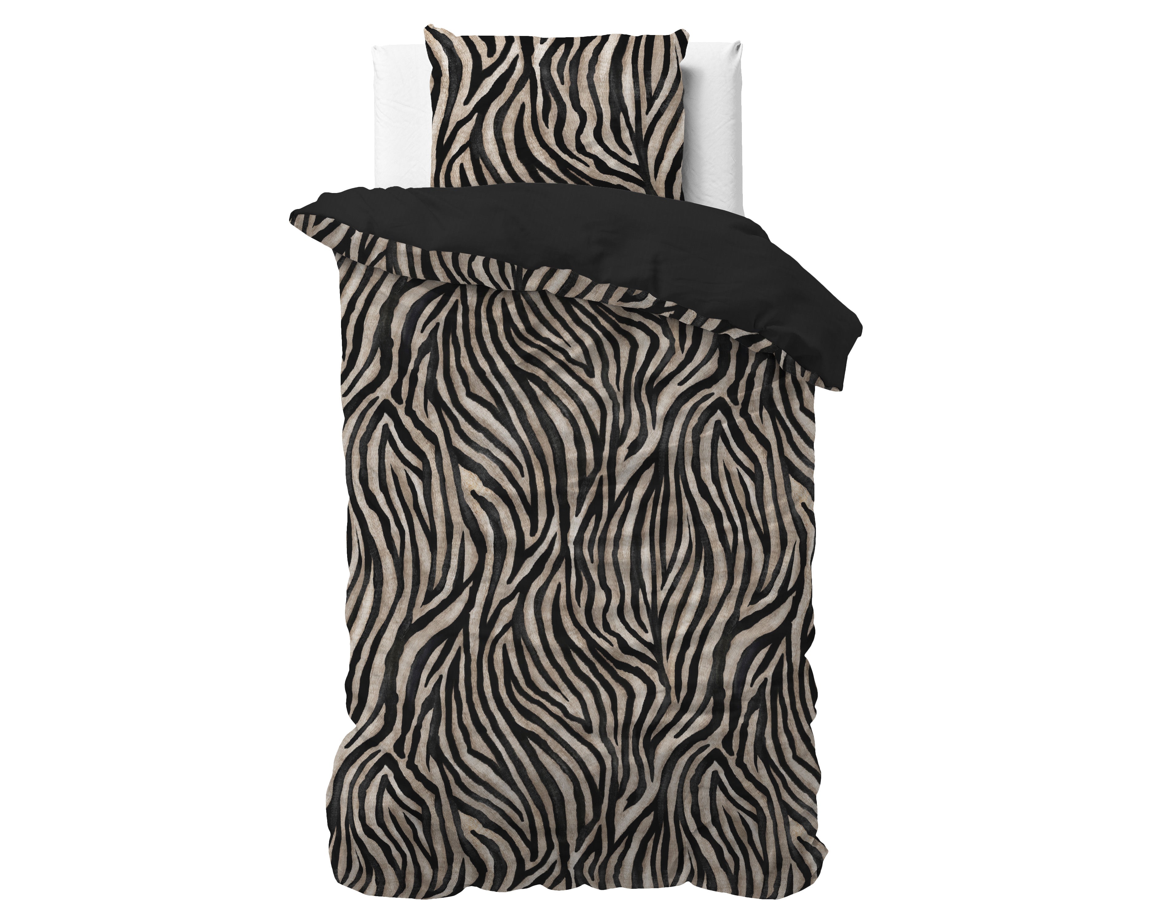 Zebra icon Zwart Dekbedovertrek