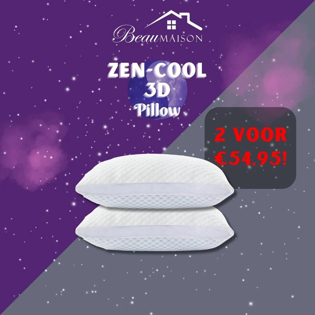 Zen-Cool 3D Pillow – Het Beste Kussen voor Verkoelende en Ondersteunende Nachtrust