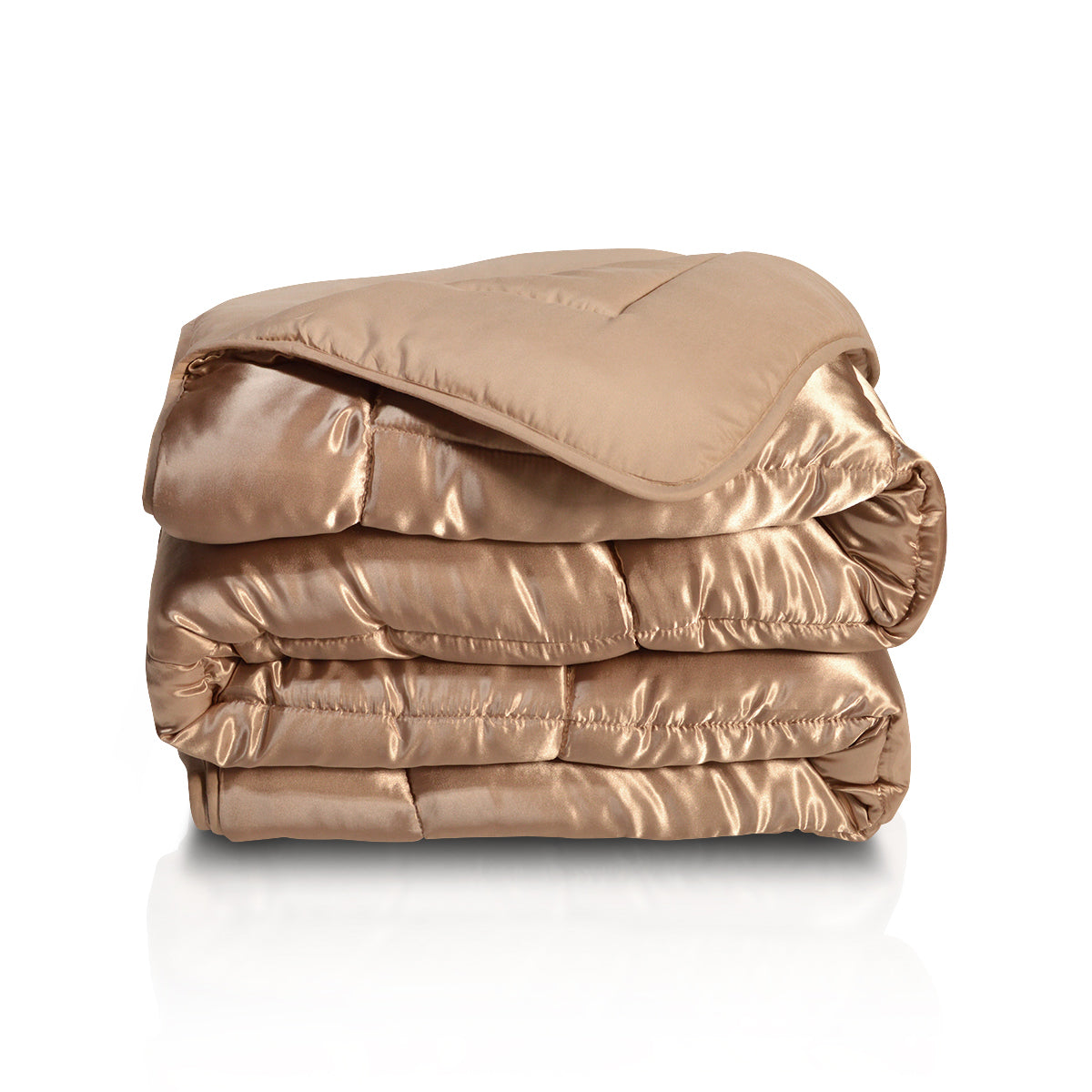 Satijnen Easy Dekbed Taupe