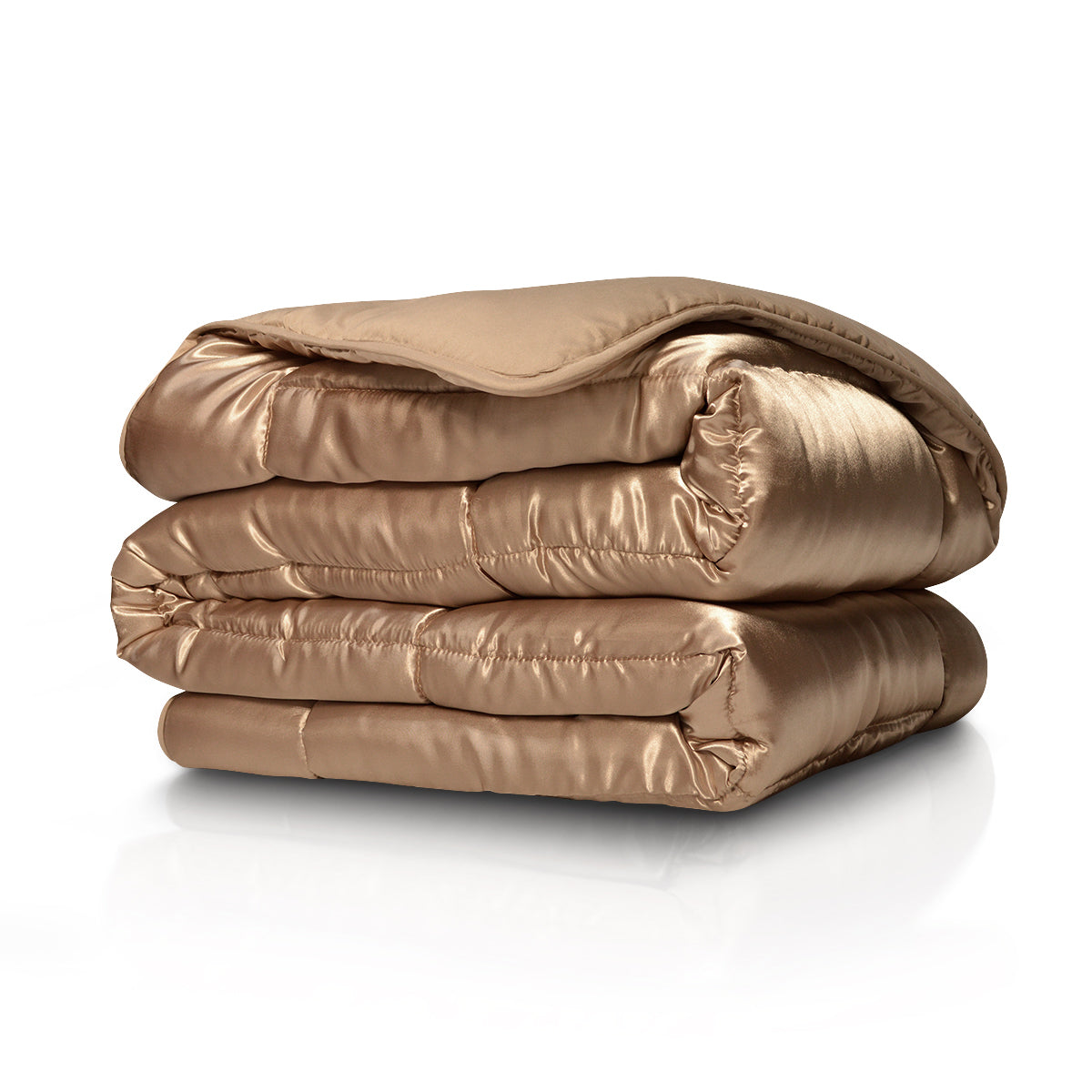 Satijnen Easy Dekbed Taupe