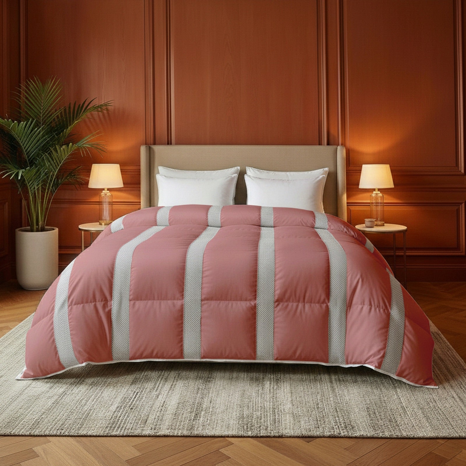 Zydante® Ventilatie Dekbed Zonder Overtrek - Oud Roze - Voor de zomer