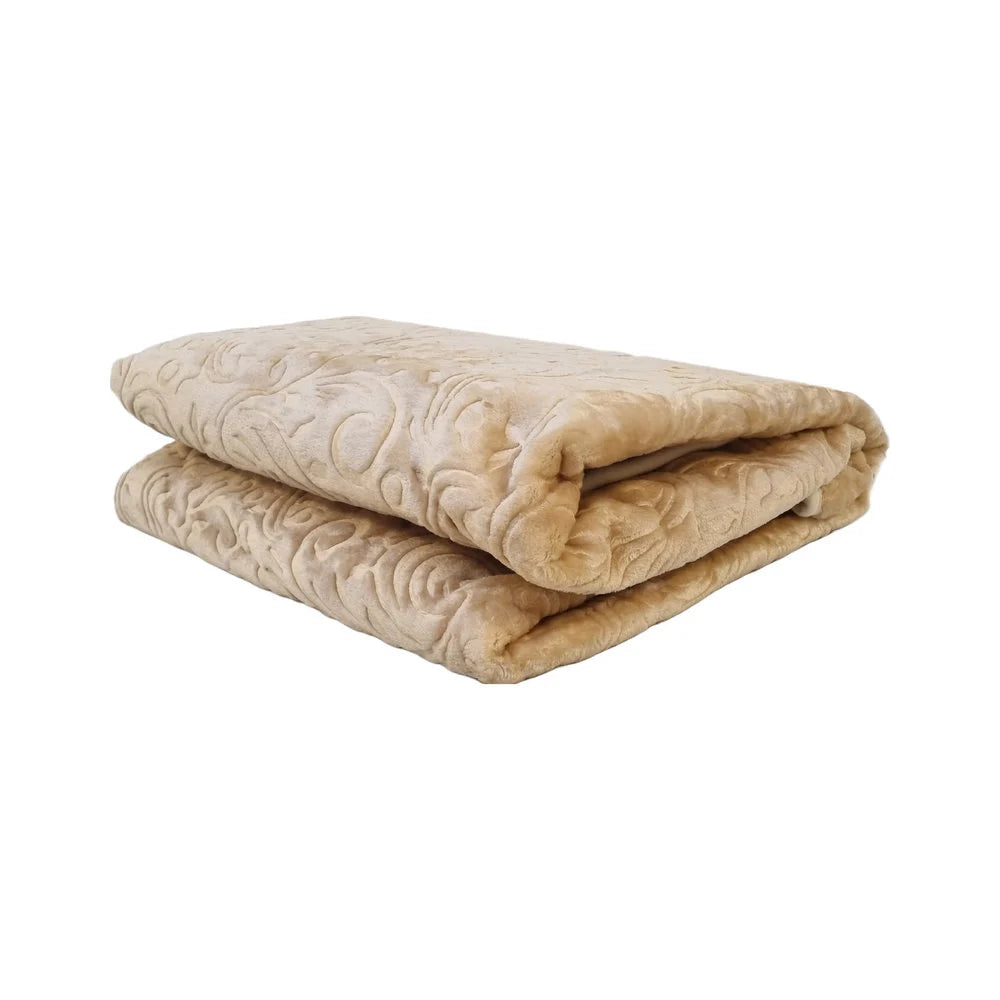 Cappuccino throw blanket 160 x 220 cm | Heavy Quality 