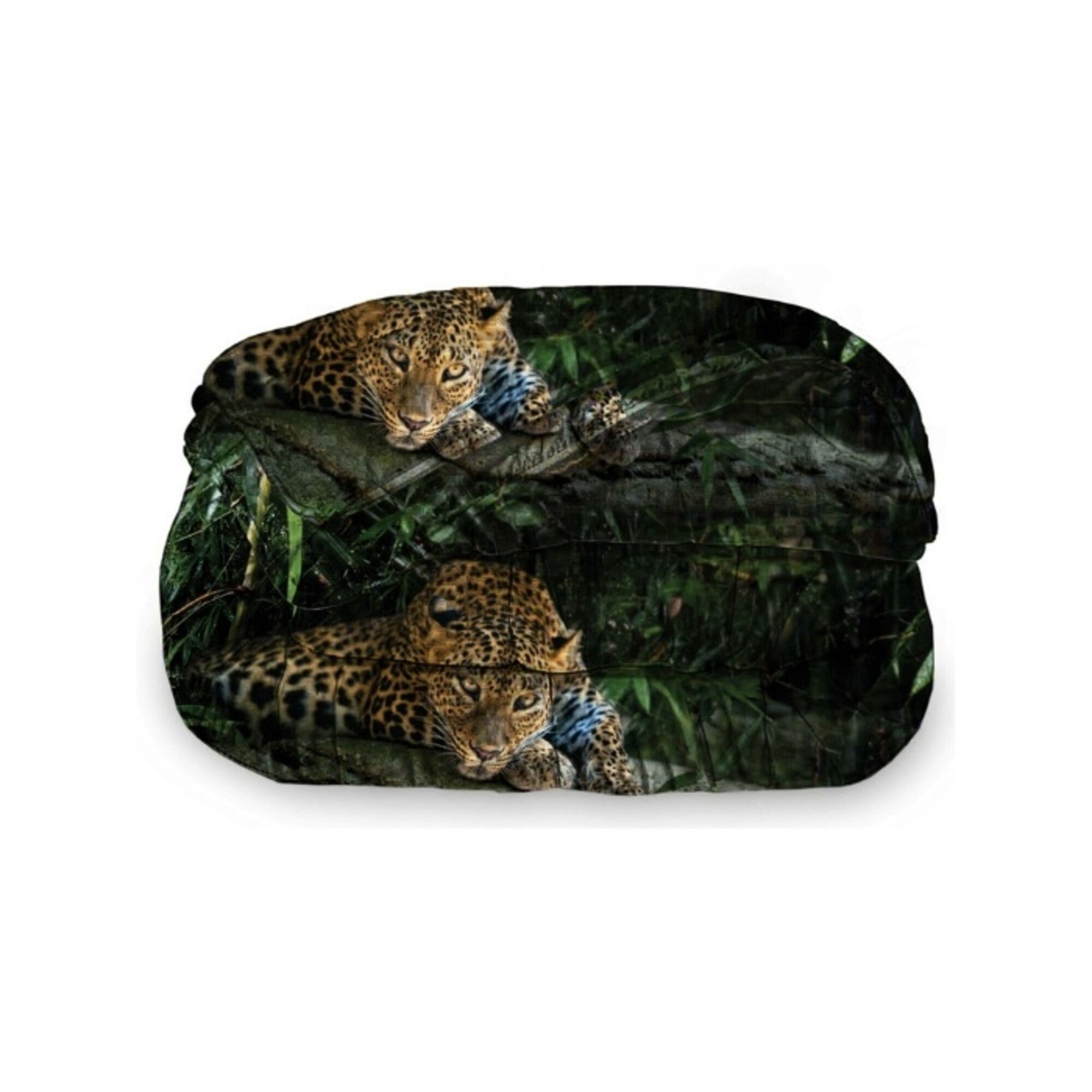 All-in One Lazy Dekbed Jungle Leopard Black - Dekbed met kussenslopen