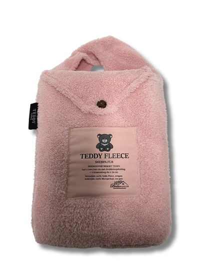 Teddy Fleece Dekbedovertrek Roze