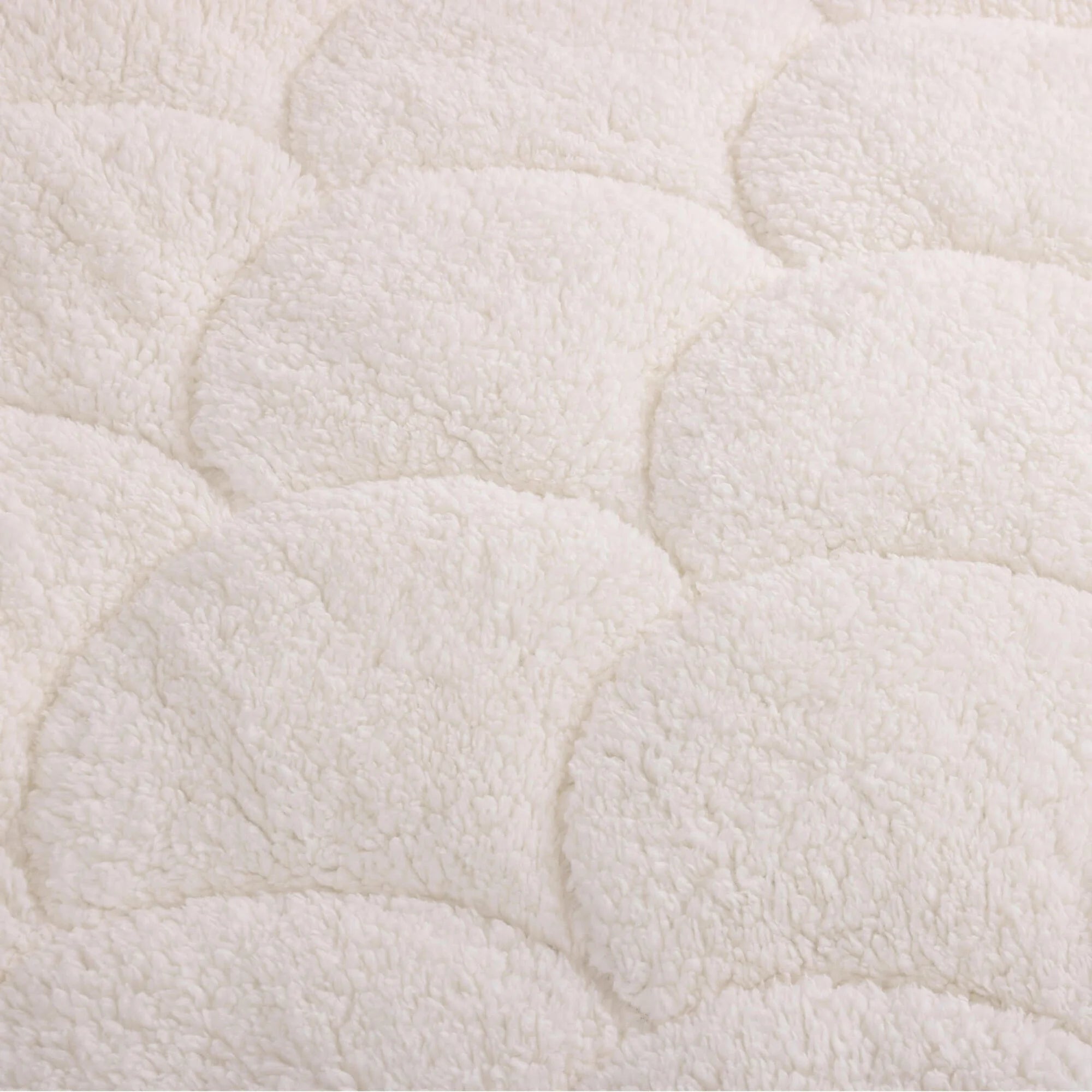 All-in One Lazy Teddy/Velvet Duvet Pearl White - 2-in-1 Winter duvet
