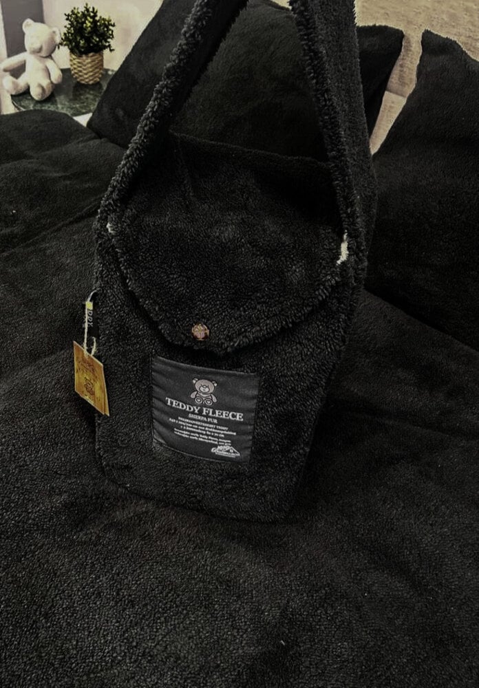 Zwart Teddy Dekbedovertrek | Warm, Zacht & Luxe