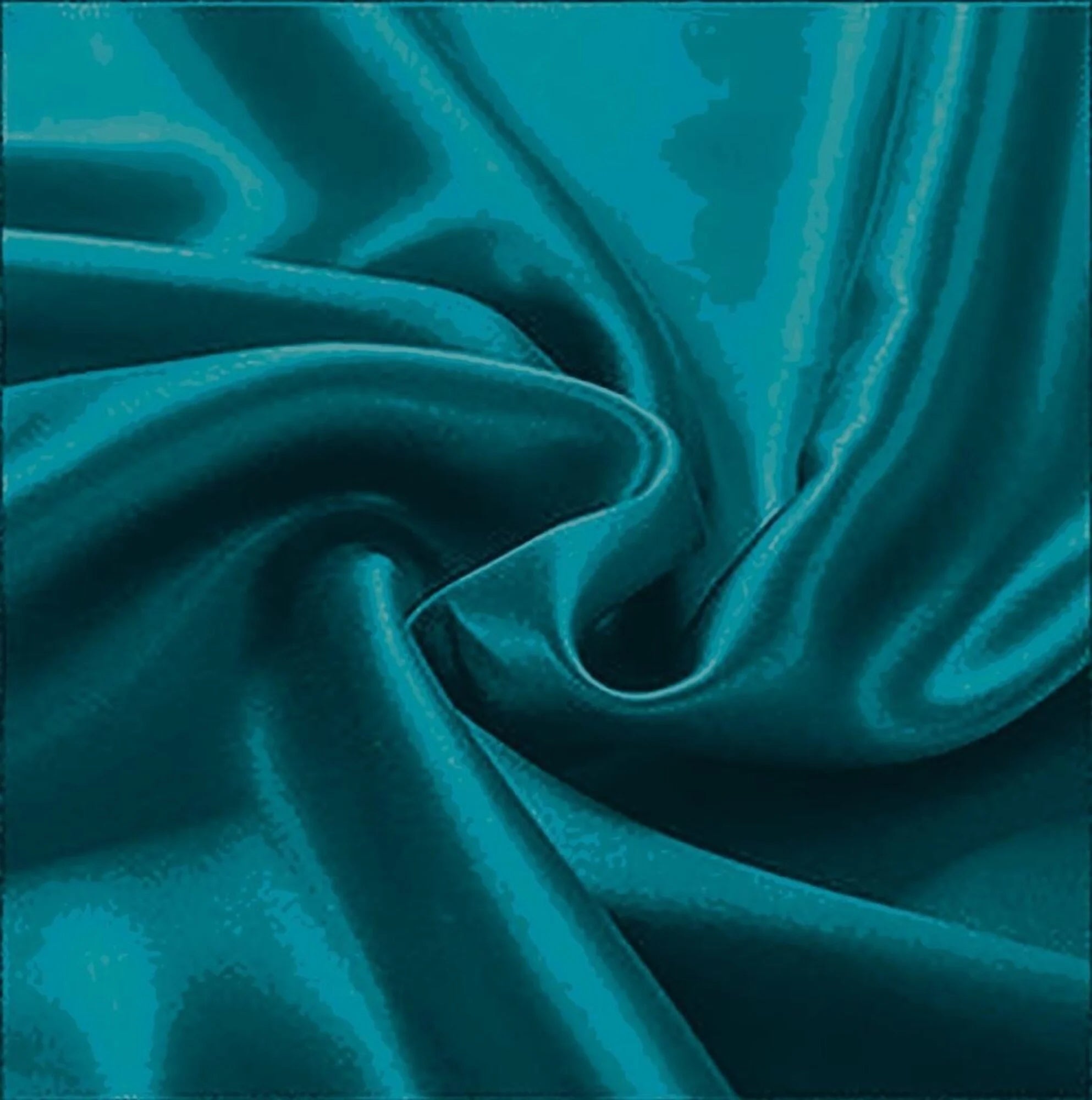 Shiny Satin Duvet Cover Aqua (Turquoise)