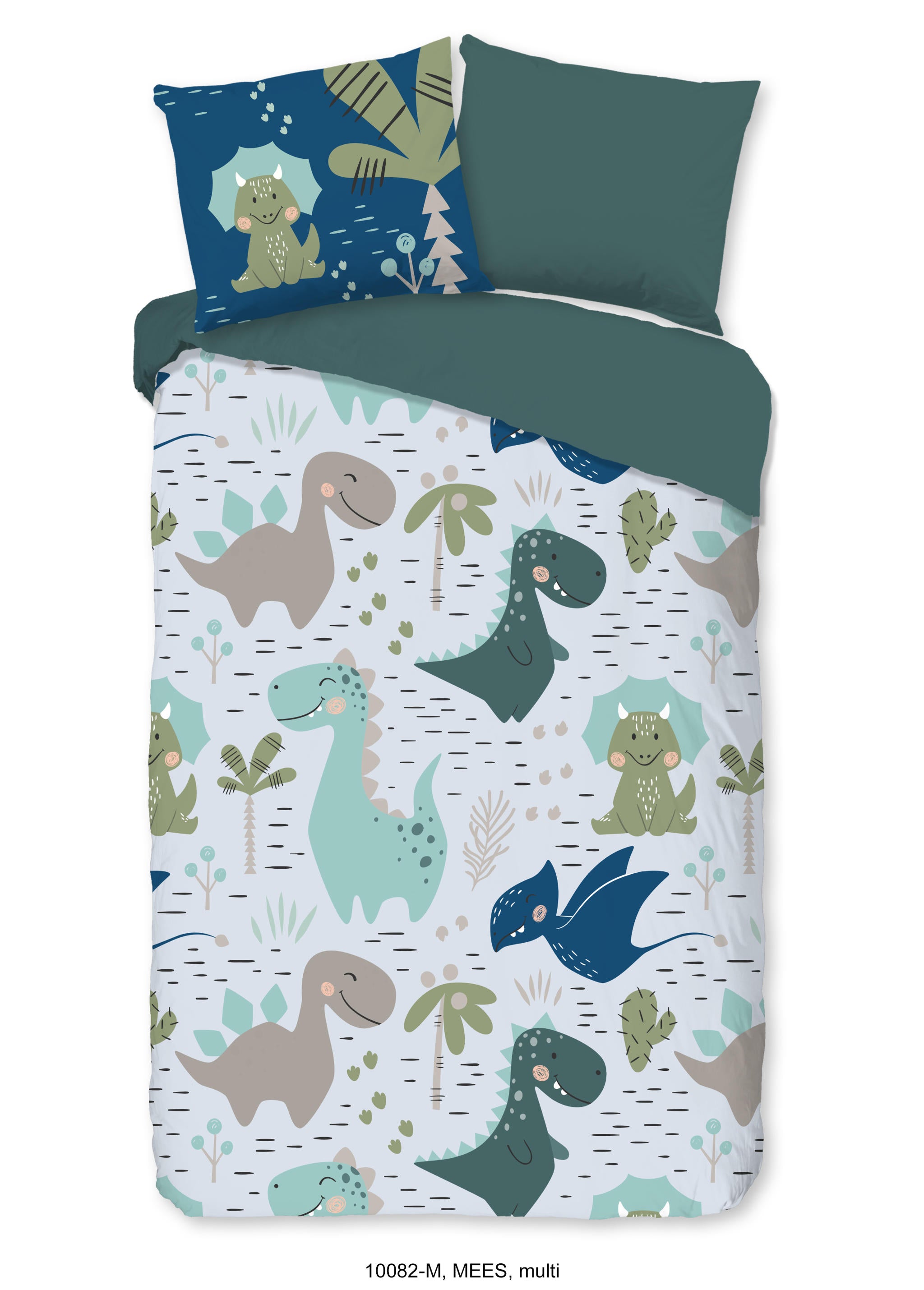 All-in One Lazy Kinderdekbed Dino  - Dekbed voor het hele jaar