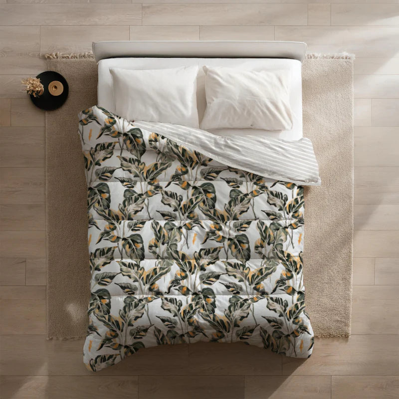 All-in One Lazy Dekbed Jungle Plants - Dekbed voor het hele jaar